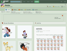 Tablet Screenshot of nessley.deviantart.com