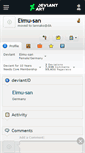 Mobile Screenshot of eimu-san.deviantart.com