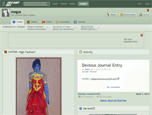Tablet Screenshot of megos.deviantart.com