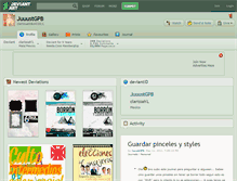 Tablet Screenshot of juuustgpb.deviantart.com