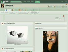 Tablet Screenshot of panda-bare.deviantart.com