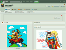 Tablet Screenshot of greentealolz.deviantart.com