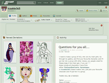 Tablet Screenshot of icookie365.deviantart.com