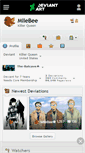 Mobile Screenshot of mllebee.deviantart.com