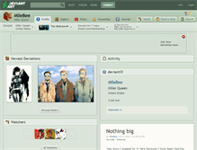 Tablet Screenshot of mllebee.deviantart.com