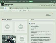Tablet Screenshot of harlequin-dolls.deviantart.com