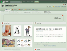 Tablet Screenshot of dancingintwilight.deviantart.com