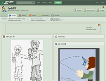 Tablet Screenshot of jedi-elf.deviantart.com