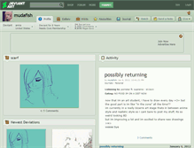 Tablet Screenshot of mudafish.deviantart.com