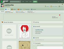 Tablet Screenshot of catoninetails.deviantart.com