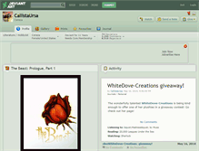 Tablet Screenshot of callistaursa.deviantart.com