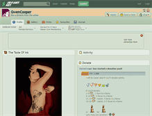 Tablet Screenshot of gwencooper.deviantart.com
