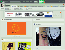 Tablet Screenshot of aleharo.deviantart.com