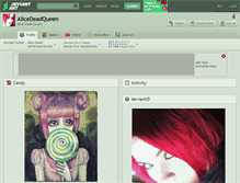 Tablet Screenshot of alicedeadqueen.deviantart.com