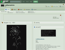 Tablet Screenshot of cuttheredwire.deviantart.com
