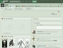 Tablet Screenshot of d-e-p.deviantart.com