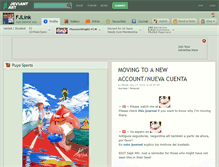 Tablet Screenshot of fjlink.deviantart.com