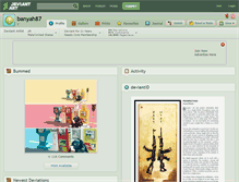 Tablet Screenshot of banyah87.deviantart.com