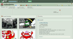 Desktop Screenshot of cardboardboxboy.deviantart.com