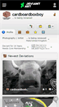 Mobile Screenshot of cardboardboxboy.deviantart.com