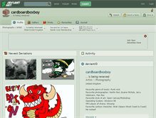 Tablet Screenshot of cardboardboxboy.deviantart.com