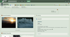 Desktop Screenshot of defexion.deviantart.com