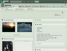 Tablet Screenshot of defexion.deviantart.com
