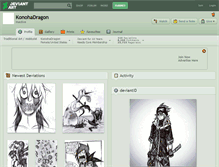 Tablet Screenshot of konohadragon.deviantart.com