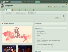 Tablet Screenshot of evangelinel.deviantart.com