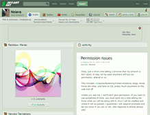 Tablet Screenshot of nolava.deviantart.com