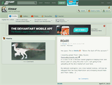 Tablet Screenshot of aiosaur.deviantart.com
