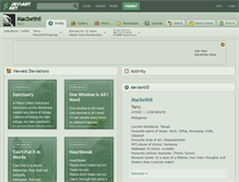 Tablet Screenshot of macbethii.deviantart.com