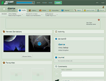 Tablet Screenshot of dzerox.deviantart.com