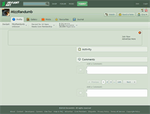 Tablet Screenshot of mizzrandumb.deviantart.com