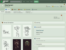 Tablet Screenshot of petersavieri.deviantart.com