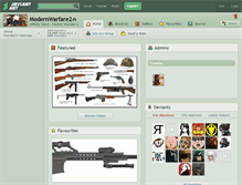 Tablet Screenshot of modernwarfare2.deviantart.com