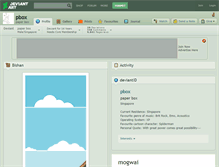 Tablet Screenshot of pbox.deviantart.com