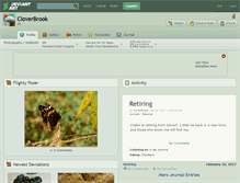 Tablet Screenshot of cloverbrook.deviantart.com