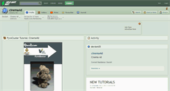 Desktop Screenshot of cinema4d.deviantart.com