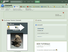 Tablet Screenshot of cinema4d.deviantart.com