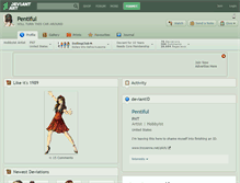Tablet Screenshot of pentiful.deviantart.com