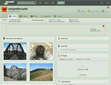 Tablet Screenshot of compositecoyote.deviantart.com
