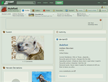 Tablet Screenshot of mulefoot.deviantart.com