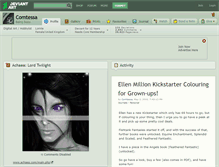 Tablet Screenshot of comtessa.deviantart.com
