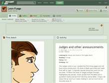 Tablet Screenshot of leon-fuego.deviantart.com