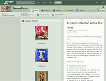 Tablet Screenshot of femmefans.deviantart.com