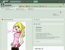 Tablet Screenshot of miyablade.deviantart.com