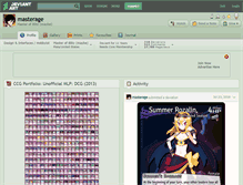 Tablet Screenshot of masterage.deviantart.com