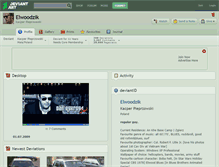 Tablet Screenshot of elwoodzik.deviantart.com