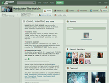 Tablet Screenshot of manipulate-the-world.deviantart.com